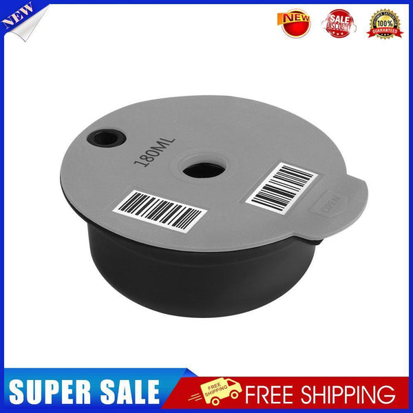 180ml Reusable Coffee Capsule Cups with Spoon Brush for Bosch-s Tassimoo