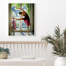 Dancing Girl Oil Paint by Numbers Hand Painted Frameless Picture Home Ornament