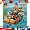 Angler Pattern 40X50cm Frameless Oil Paint By Numbers Picture DIY Painting