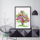 DIY Part Special Shape Diamond Painting Kit 5D Colorful tree Drawing