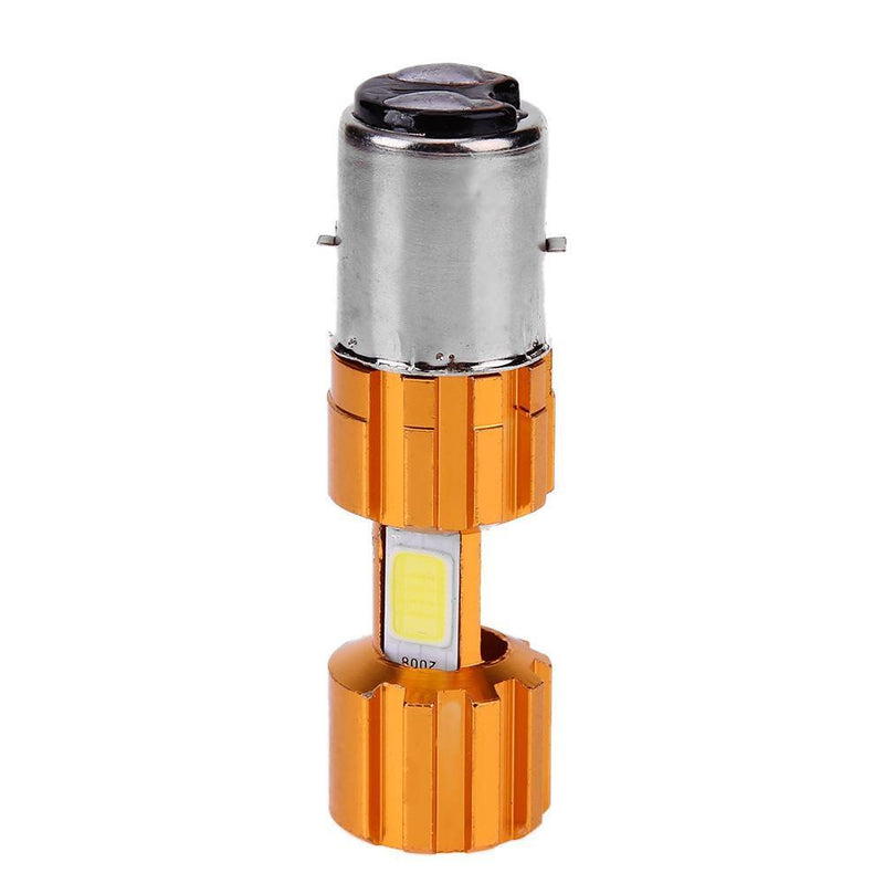 1 Pair DC 12V H6 BA20D 30W COB Motorcycle Motorbike LED Headlight Bulbs Newly