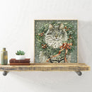 Diamond Painting 5D Full Round Drill Mosaic DIY Wreath Cat Wall Decorations Kit