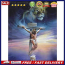 5D DIY Diamond Painting Jesus on Cross Full Round Drill Crafts Mosaic Rhine