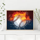 5D Diamond Painting Heat Baseball Full Round Drill DIY Mosaic Picture Decor Kit