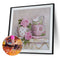 5D DIY Full Drill Diamond Painting Pink Cups Cross Stitch Embroidery Rhinestones