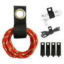 4pcs Ground Peg Self-Adhesive Tie Strap Reusable Belt Pole Organizer (19cm)