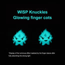 1 Pair Gaming Finger Sleeve Luminous Fingertips Cover Cots for PUBG (Pink)