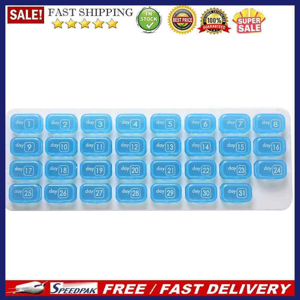 31 Grids Pill Holder Pill Case Storage Box Plastic Tablet Medicince Contain