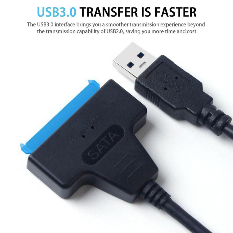 Hard Disk Cable USB 3.0 to SATA Adapter 22pin Connector for 2.5" SSD HDD Drive#