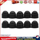10pcs M8 Dome Plastic Hexagon Bolt Nut Protection Caps for Car Motorcycle Newly