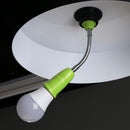 E27 LED Light Bulb Holder Universal Flexible Extension Lamp Socket (Green) Newly