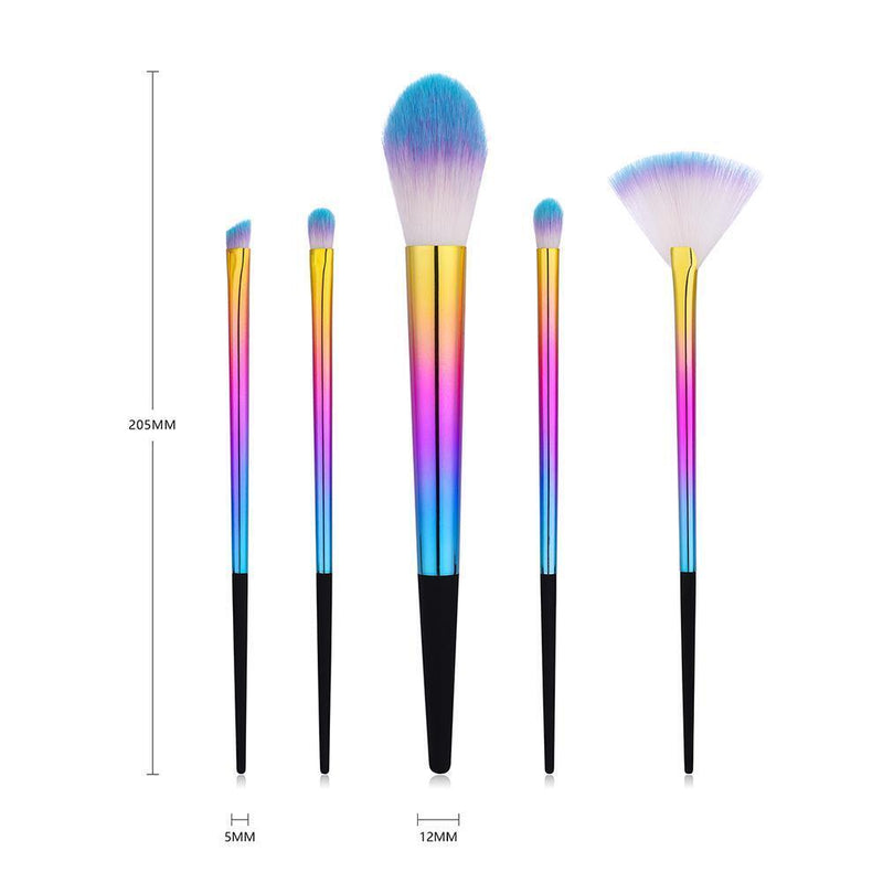 Pro Gorgeous Gradient Makeup Brushes Foundation Face Cosmetic Pens (5pcs2)