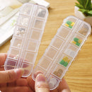 12 Grids Jewelry Earring Beads Divider Pills Container Screw Storage Box