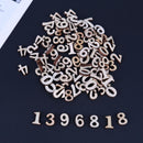 100pcs Chips DIY Log Color Mixed Numbers Cardmaking Scrapbooking