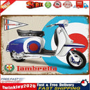Weatherproof Retro Chic Motorcycle Sign Iron Painting Wall Drawing (3) Newly