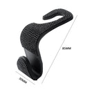Car Back Seat Hook Bling Rhinestones Crystal Handbag Car Headrest Hanger Hooks