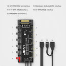 JEYI PWM Cooling Fan HUB Cooler Splitter Extension Adapter with 60cm Cable