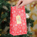 Christmas Advent Calendar Holiday Paper Bag Number Label Countdown Hanging Tags