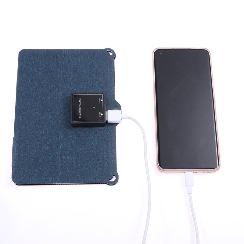10W 5V Foldable Solar Panel Pack Ultra-thin Waterproof Solar Charger for Ph