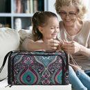 Yarn Storage Bag Knitting Tote for Thread Crochet Hooks Needles (Totem)