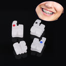 Dental Orthodontic Treatment Mini Metal Ceramic Bracket 022MBT 345 Hooks