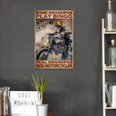 Riding Man Metal Retro Tin Sign Poster Wall Art Plate Home Decor Accessories