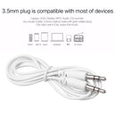 3.5 mm Stereo Jack Audio Cable 1/8 to 1/8 Male AUX Cord for Car Headphones Newly