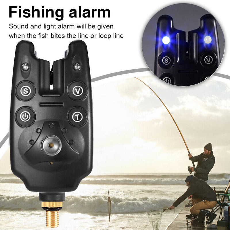 Electronic Fishing Bite Alarm LED Light Indicator for Carp Fishing Warning Tool