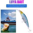 Minnow Fishing Lures 10.5cm 25.4g Sinking Artificial Wobbler Bait (Blue)