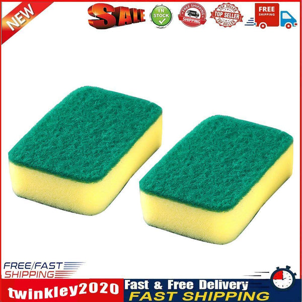 2pcs Scouring Pad Washing Sponge Dish Bowl Pot Pan Cleaner Kitchen Tools Newly