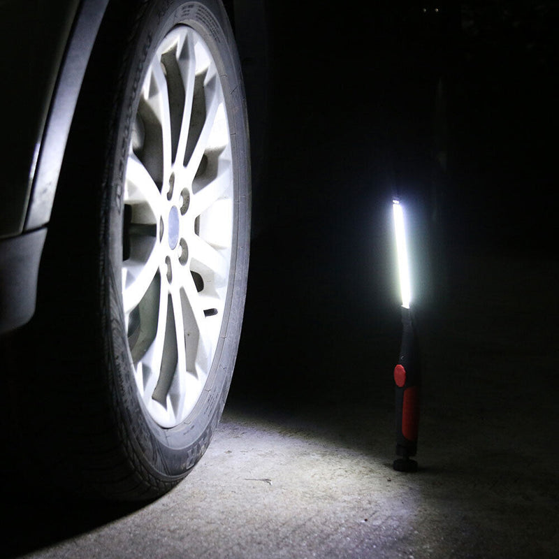 COB LED Torch Waterproof Inspection Light for Car Repair Workshop (Red)