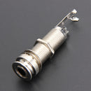 NICKEL GUITAR ENDPIN JACK 3 PRONGS THREADED CYLINDER LONG LEG Newly