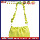 Fashion Women Casual PU Leather Solid Color Small Pleated Underarm Shoulder Bags