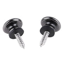 10pcs Electric Acoustic Guitar Strap Lock Buttons Bass Strap Buckle(Black) Newly