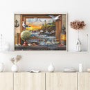 55x40cm 5D DIY Full Round Drill Diamond Painting World in Painting Home Decor