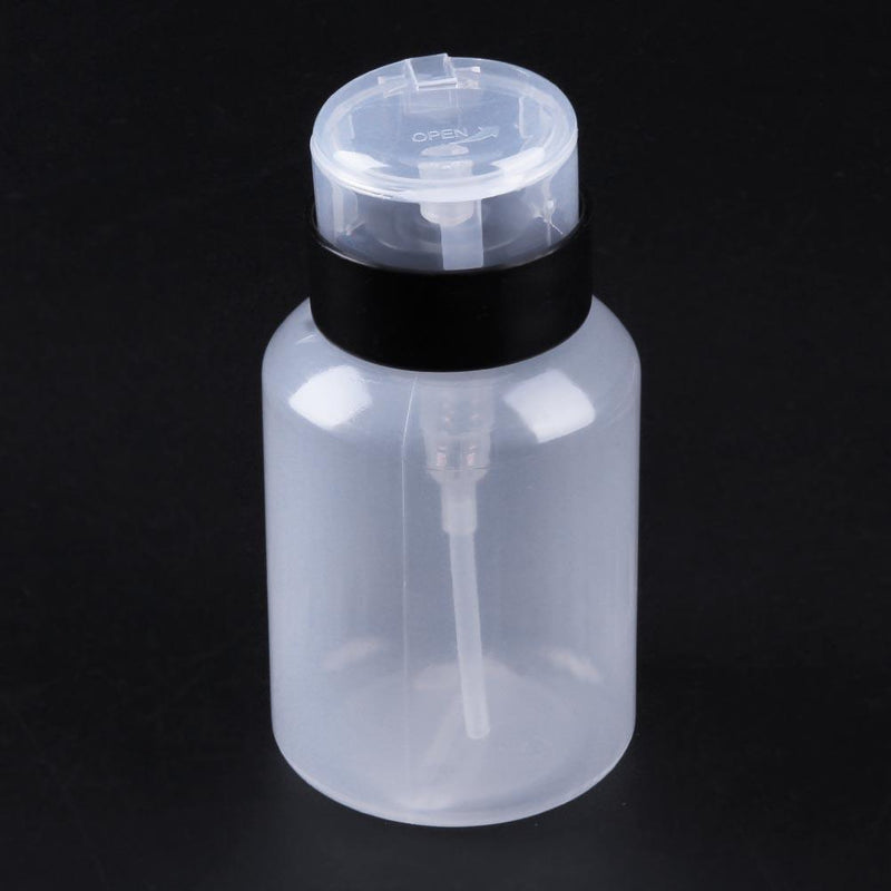 220ml High-Capacity Empty Pump Refillable Nail Polish Remover Bottles Tools