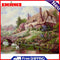 Oil Paint By Numbers Cottage Country Frameless Picture Craft Kit for Bedroom