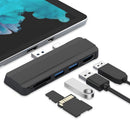 For Surface Pro 6 Pro 5 Pro 4 Hub Dock with 4K HDMI Compatible USB 3.0 TF Slot