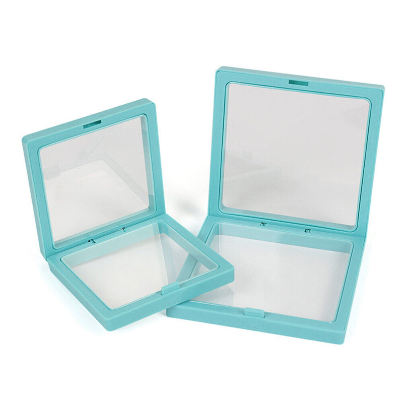 10pcs Transparent Floating Display Stand Necklace Bracelet Jewelry Square Hol