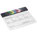 Colorful Director Video Scene Clapper Acrylic Dry Erase Clapper Board Cut Prop