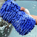 2x Microfibre Wash Ultra Soft Car Cleaning Dusting Washing Glove Noodle Sponges
