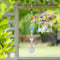 Crystal Wind Chimes Pendant Butterfly Metal Hanging Outdoor Home Garden Decor