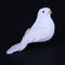 1/2PC Decorative Pigeons Artificial Feather Mini White Birds Birds Craft Foam,