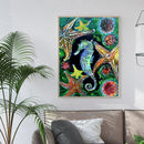 5D DIY Diamond Painting Sea Horse Full Round Drill Embroidery Home Decor