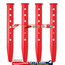 Snow & Sand Tent Stakes Pegs - Rustproof Aluminum U-Shaped Tent Pegs (Red) Newly
