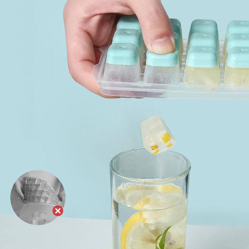 Ice Cube Tray Flip Cover Ice Cube Maker Molds for Refrigerator Kitchen Acce