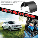 Cold Air Intake Cone Filter Heat Shield Carbon Fiber Look for 2.5-5.5 inch Neck