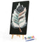 Abstract Feather Oil Paint By Numbers DIY Canvas Wall Picture Craft Home Deco