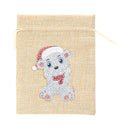 Drawstring Christmas Candy Bag DIY Diamond Painting Kit (FD021A+FD021B) Newly
