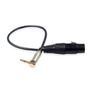 Asiprop 0.3mt 90 Degree 3.5mm Stereo TRS Plug to XLR 3pin Female Audio K